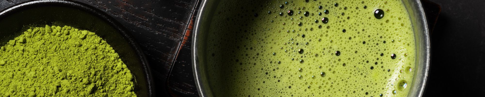 cup filled with matcha