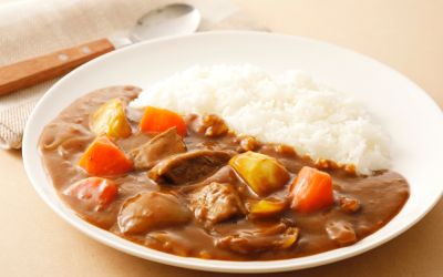 A plate of Japanese curry and rice