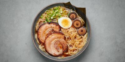 ramen bowl filled with juicy chashu