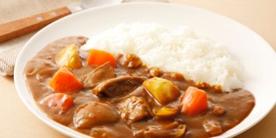 A plate of Japanese curry and rice