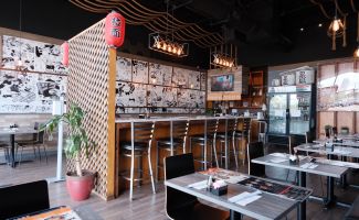 Storefront of Tamashi Ramen & Sushi's Uptown/Galleria Location